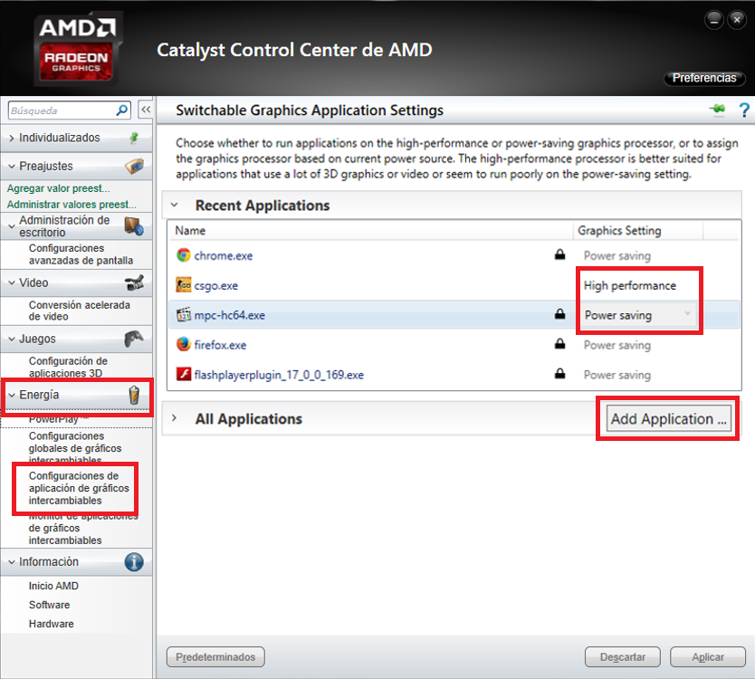 Actualizar tarjeta discount de video amd